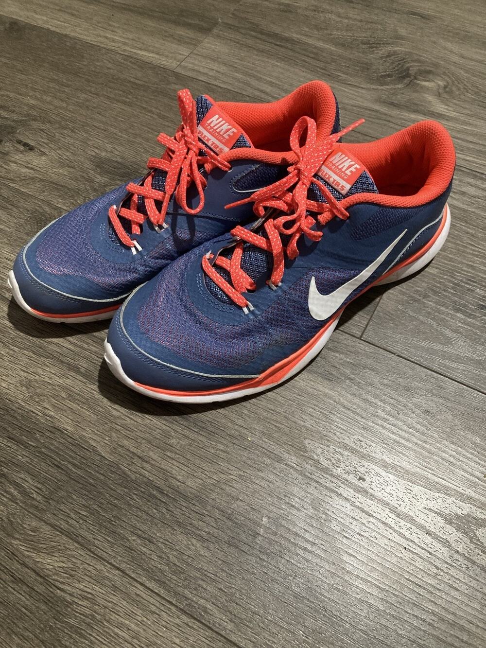 Nike Flex TR 5 Shoes Womens Size 8 Blue Coral Mesh Sneaker Lightweight Training